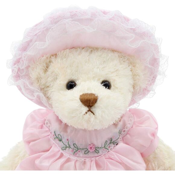 10" Oitscute Pink Small Teddy Bear with Cloth Stuffed Animal Soft Plush Toy - Picture 5 of 5